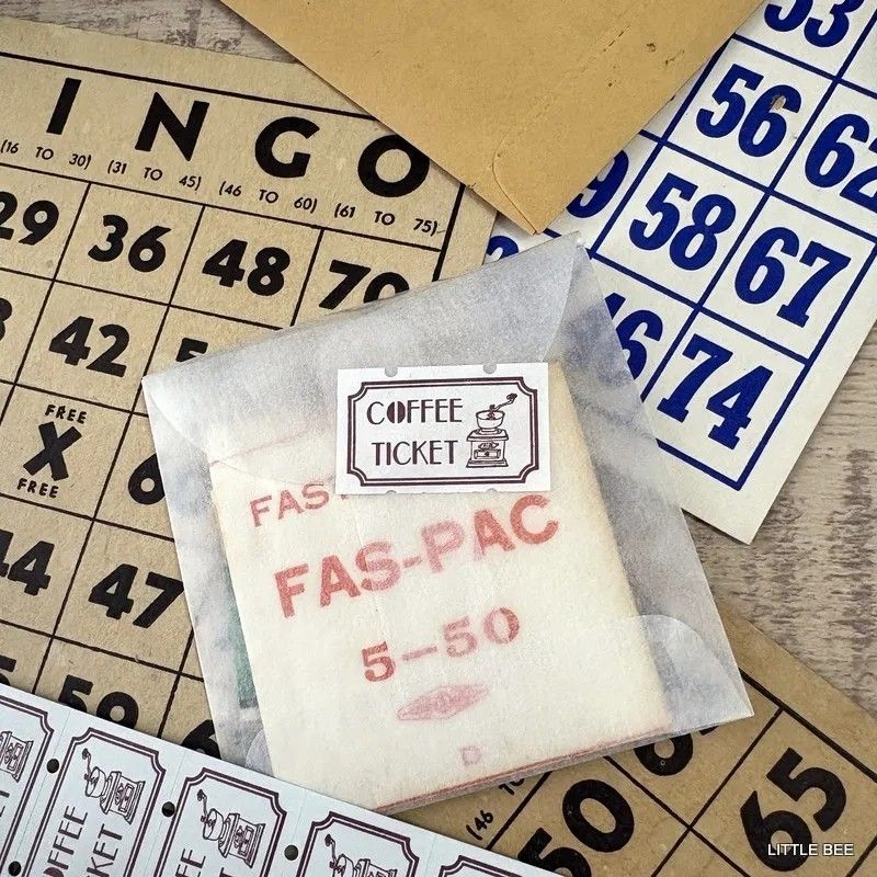 622・A-1420 36（サブロ） 800枚 ラベラーロールシールL 珈琲チケット