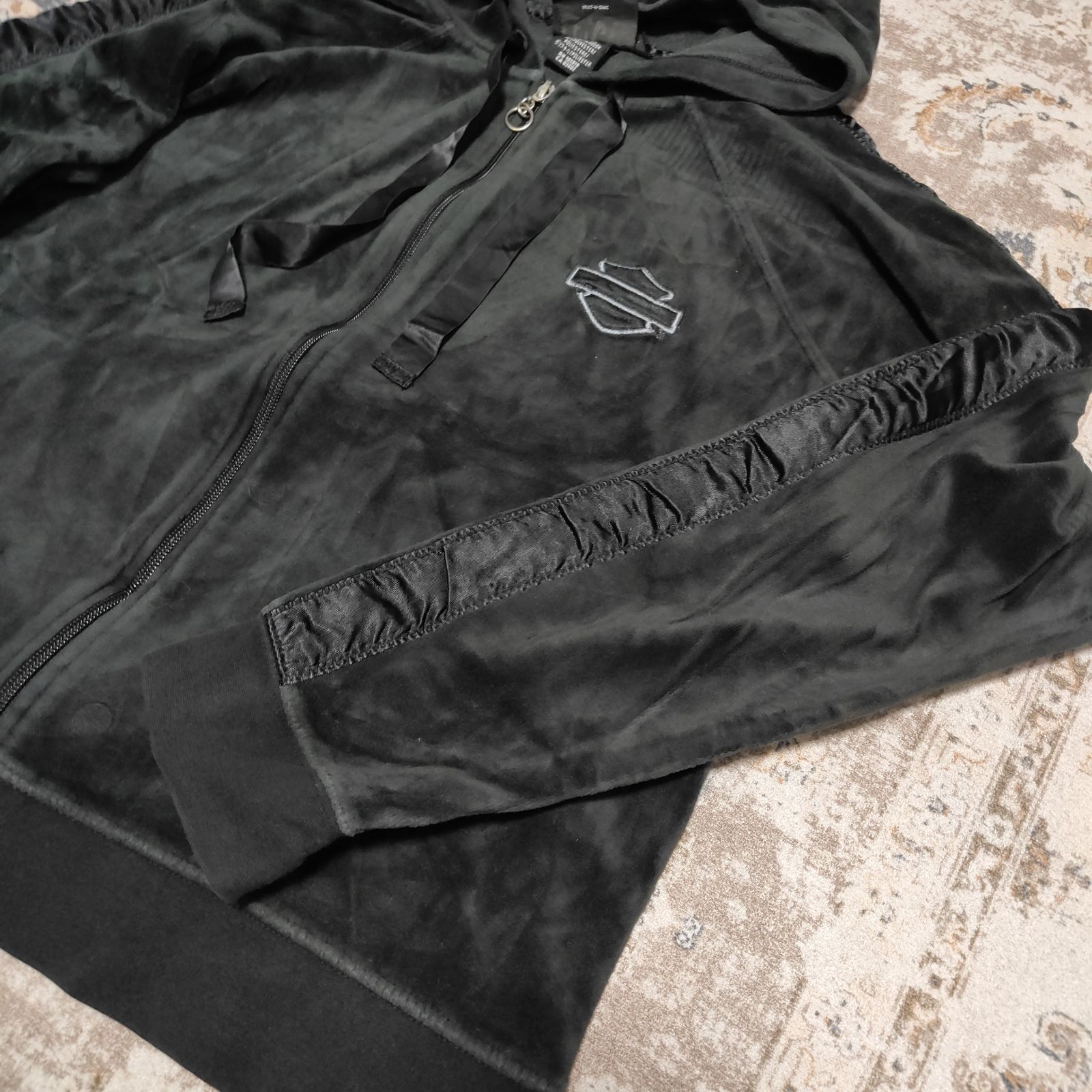 HARLEY DAVIDSON ハーレーダビッドソン ベロアパーカー レディース XL