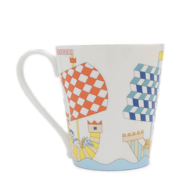 エルメス エポペ EPOPEE マグカップ 250 ml 陶器 ホワイト マルチカ