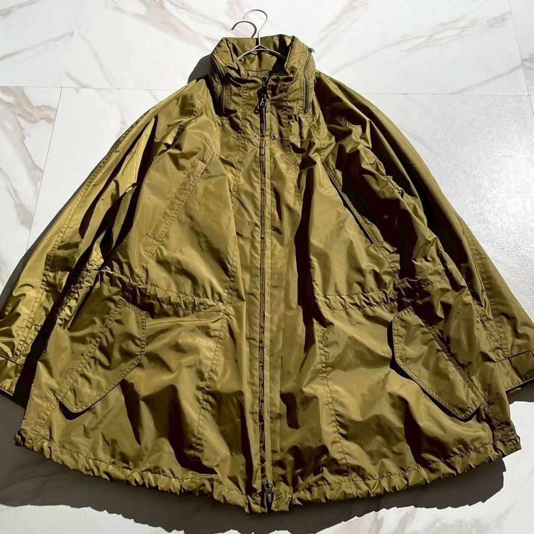ISSEY MIYAKE イッセイミヤケ パラシュートコート モッズコート 2 way フード収納 カーキグリーン系 ナイロン オーバーサイズ メンズ 名作 アーカイブ archive