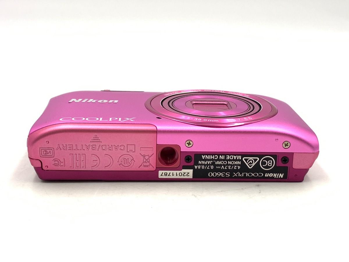中古】 【良品】 ニコン COOLPIX S3600 PK アザレアピンク - メルカリ