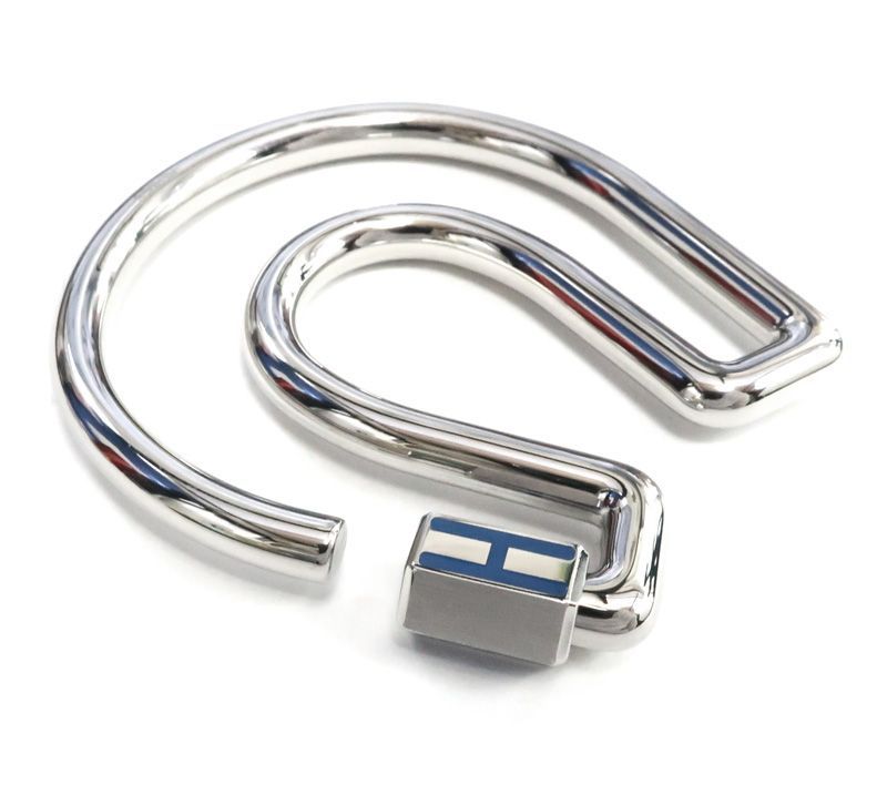 エルメス HERMES キーリング フイユ ア シュバル シルバー キーホルダー 馬蹄モチーフ 34240