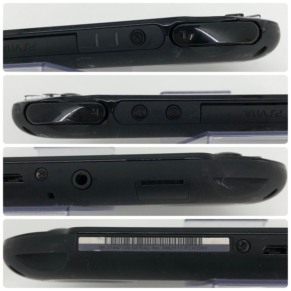  05 w 16884 T PS VITA PlayStation PCH 2000 本体のみ ブラック メモリーカード8 GB 動作 み 品 本体 PS Vita(ヴィータ)