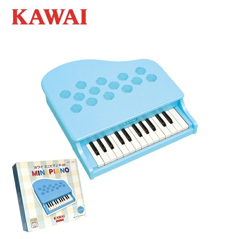 KAWAI (カワイ) ミニピアノ P-25 1185 ミントブルー 日本製