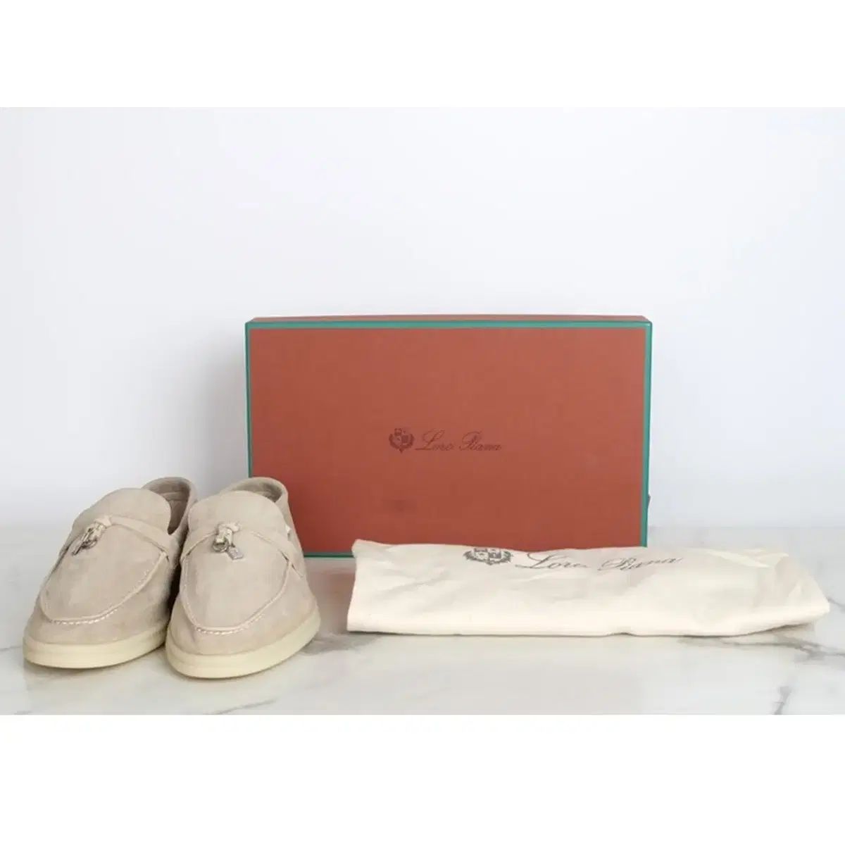 ロロ ピアーナ サマーウォーク チャームス ローファー サンドベージュ 35 220