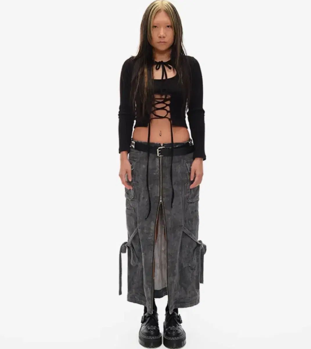 ユースベス デニム ロング丈スカート