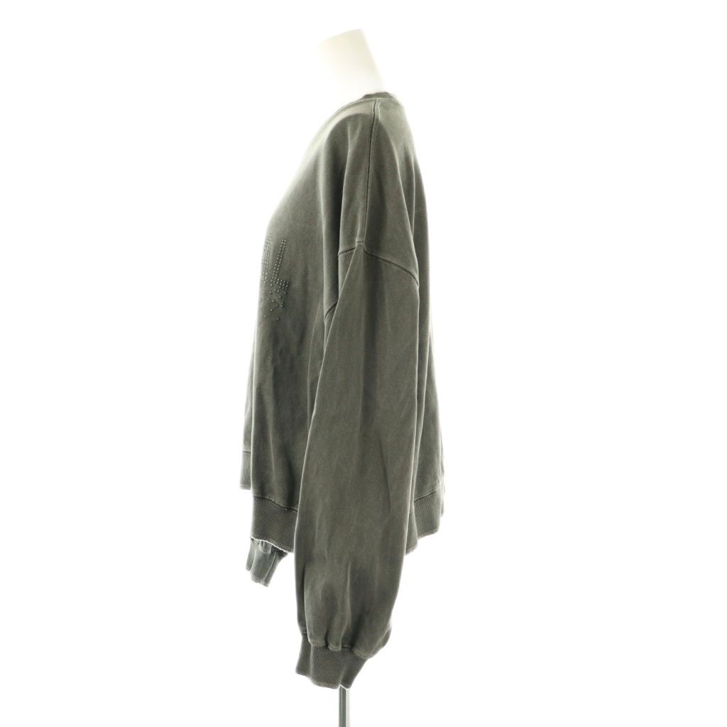  ダブル クロージング ダブスタ DOUBLE エッセンシャル 24 AW セットアップ 上下 ビンテージライクロゴスウェット 長袖 ビンテージライクワイドパンツ F グレー トレーナー スウェット トップス