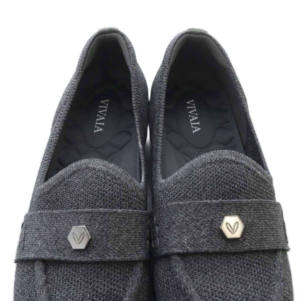 ビバイア Eloise アーモンドトゥ ペニーローファー 36 グレー - メルカリ