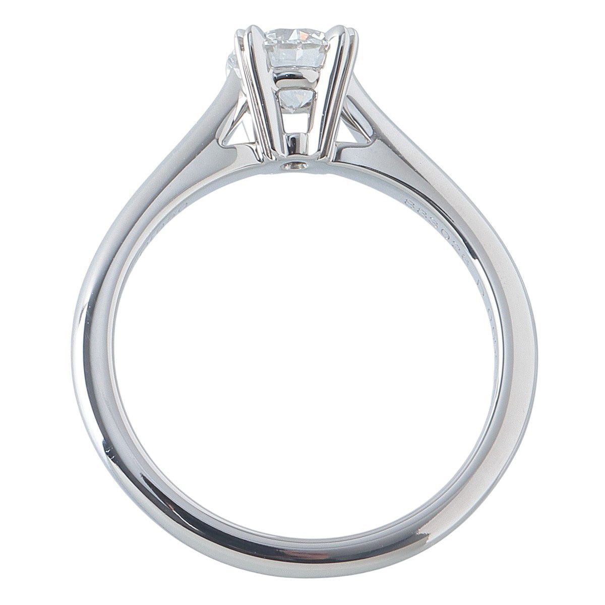 ハリーウィンストン ラウンドカット ソリティア ダイヤ リング 0.55ct