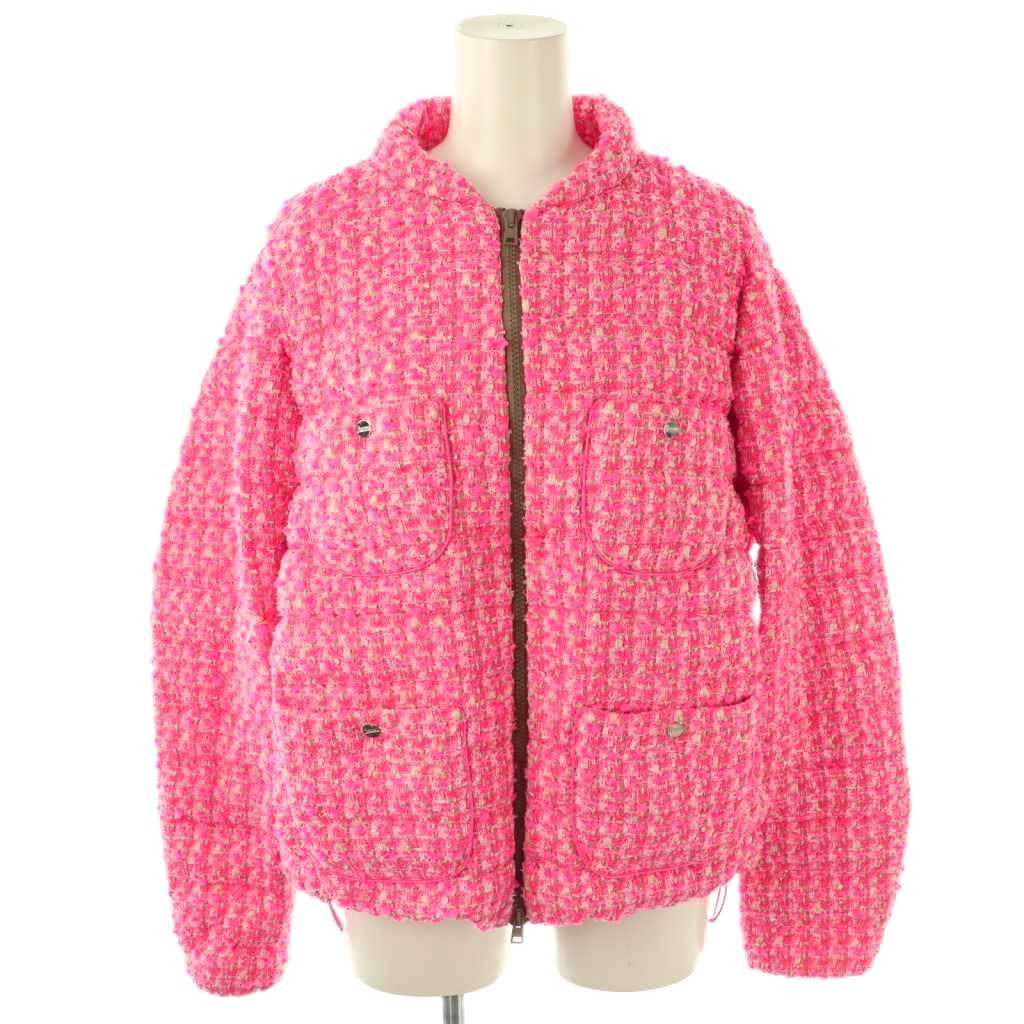 ヘルノ HERNO PI001703D ツイードダウンジャケット アウター ジップ