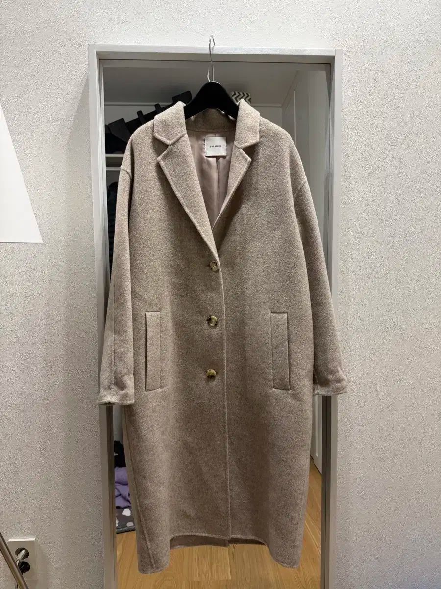 SHESMISS シーズミス カシミア ブレンド コート オートミール