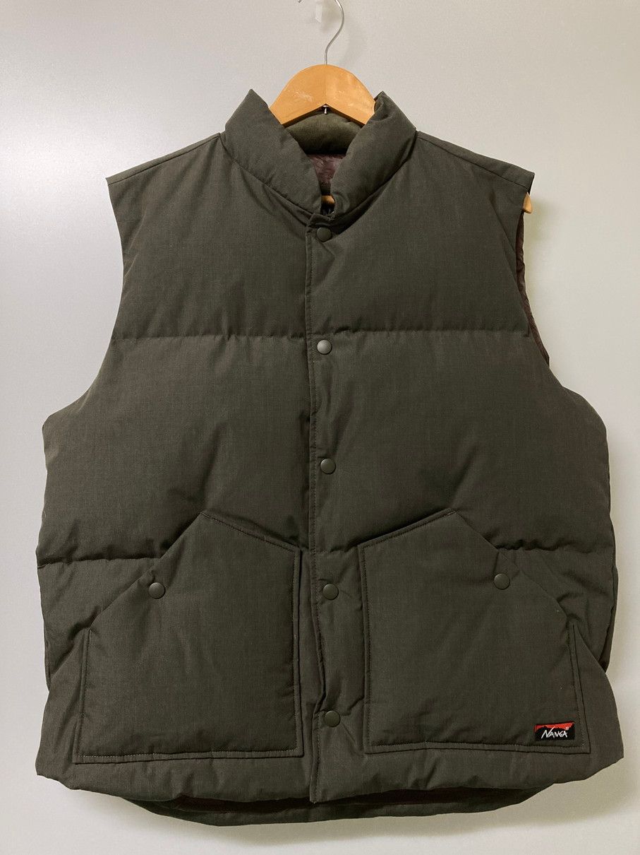 NANGA ナンガ 別注 TAKIBI DOWN VEST 3469-3690 タキビ ダウン ベスト アウター 144-251125-jt-03-min