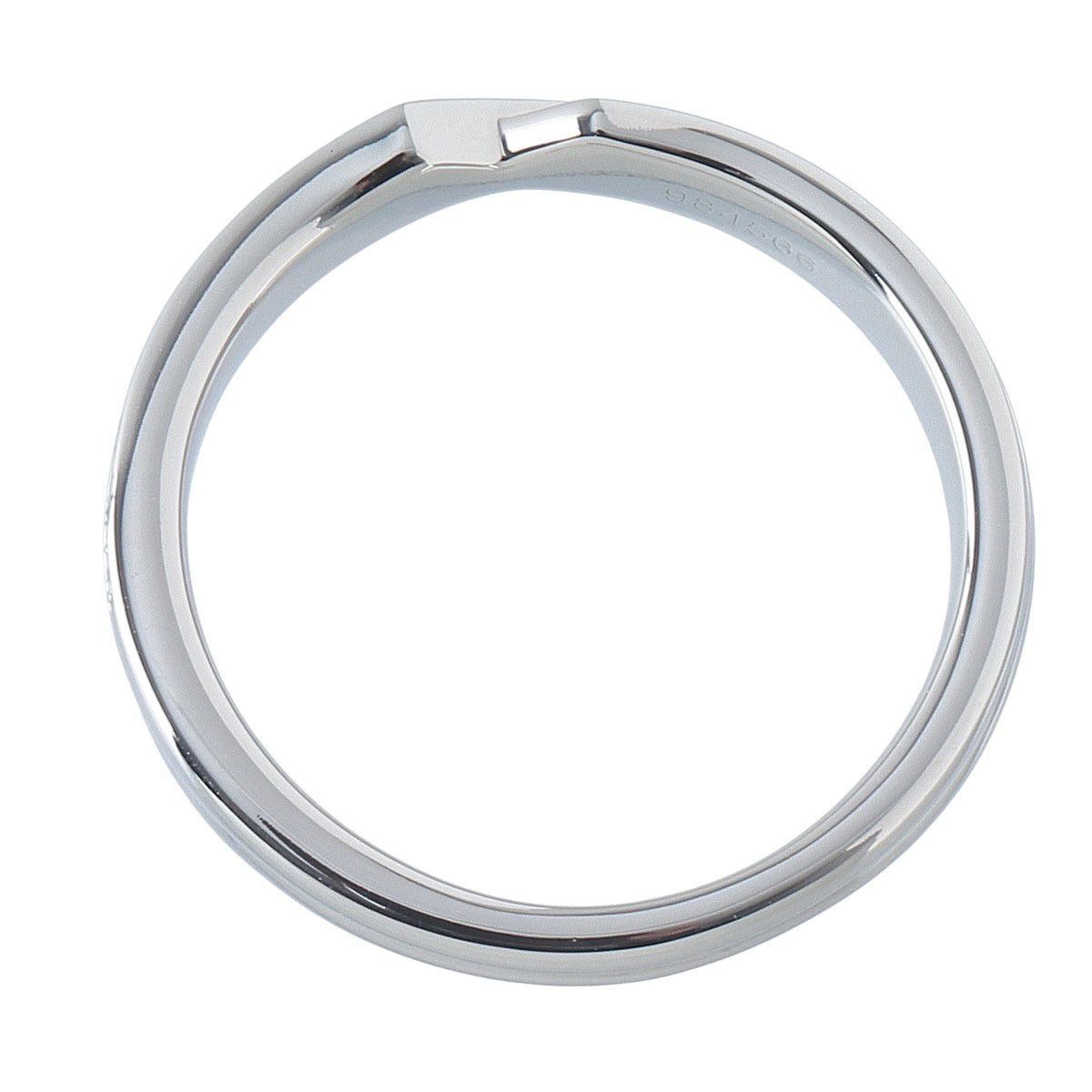 ハリーウィンストン ダイヤ リング トリスト ツーロウ 11号 Pt950 箱