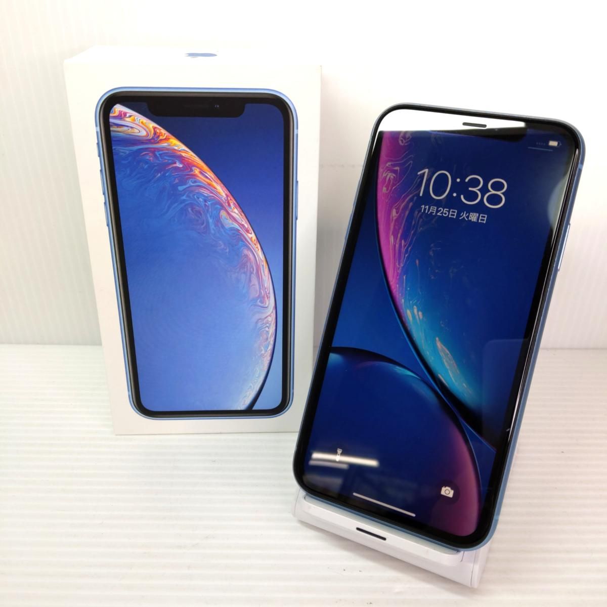 中古品】Apple iPhoneXR 64GB ブルー ドコモ〇YR-54291〇 - メルカリ