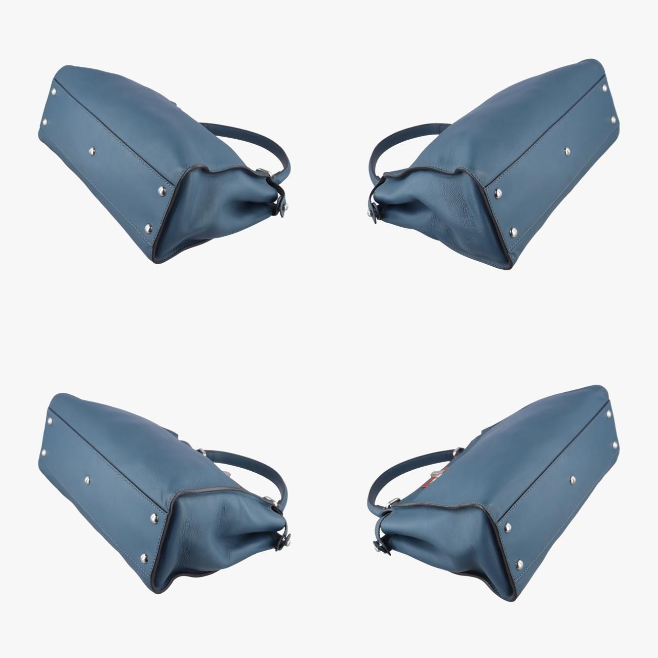 フェンディFendiピーカブー ブルー×レッド レザー 8BN290 8BN290-3ZN