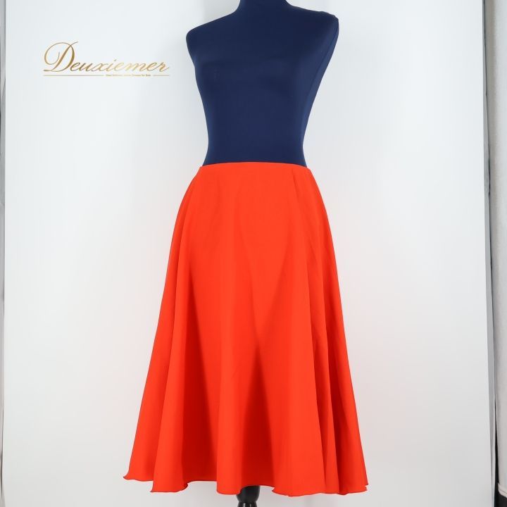 社交ダンス 衣装 スカート レッド系 チャコット Chacott 赤 無地