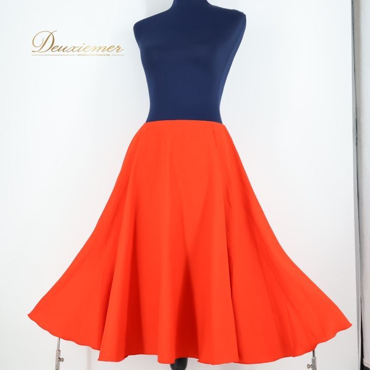 社交ダンス 衣装 スカート レッド系 チャコット Chacott 赤 無地