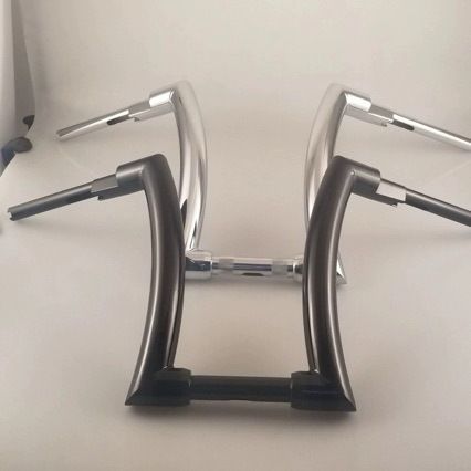 ハーレー883 1200 X 48 ダイナ ソフテイル等対応 2インチ 太ハンドルバー 12 14 16インチ選択可 高品質カスタム風ハイポジションバー