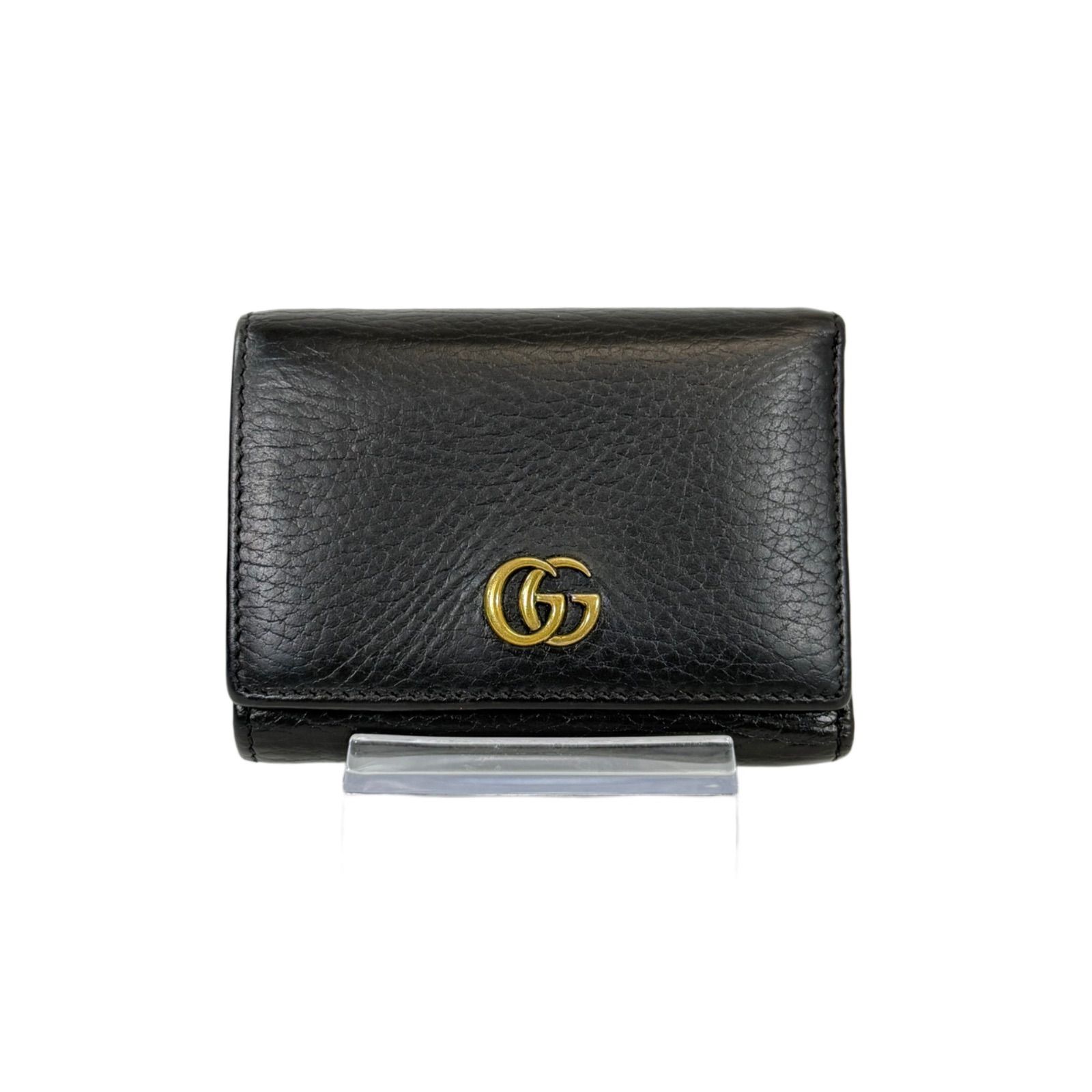 人気・美品】Gucci グッチ GGマーモント Wホック コンパクト 人気・美品】Gucci グッチ GGマーモント Wホック コンパクト