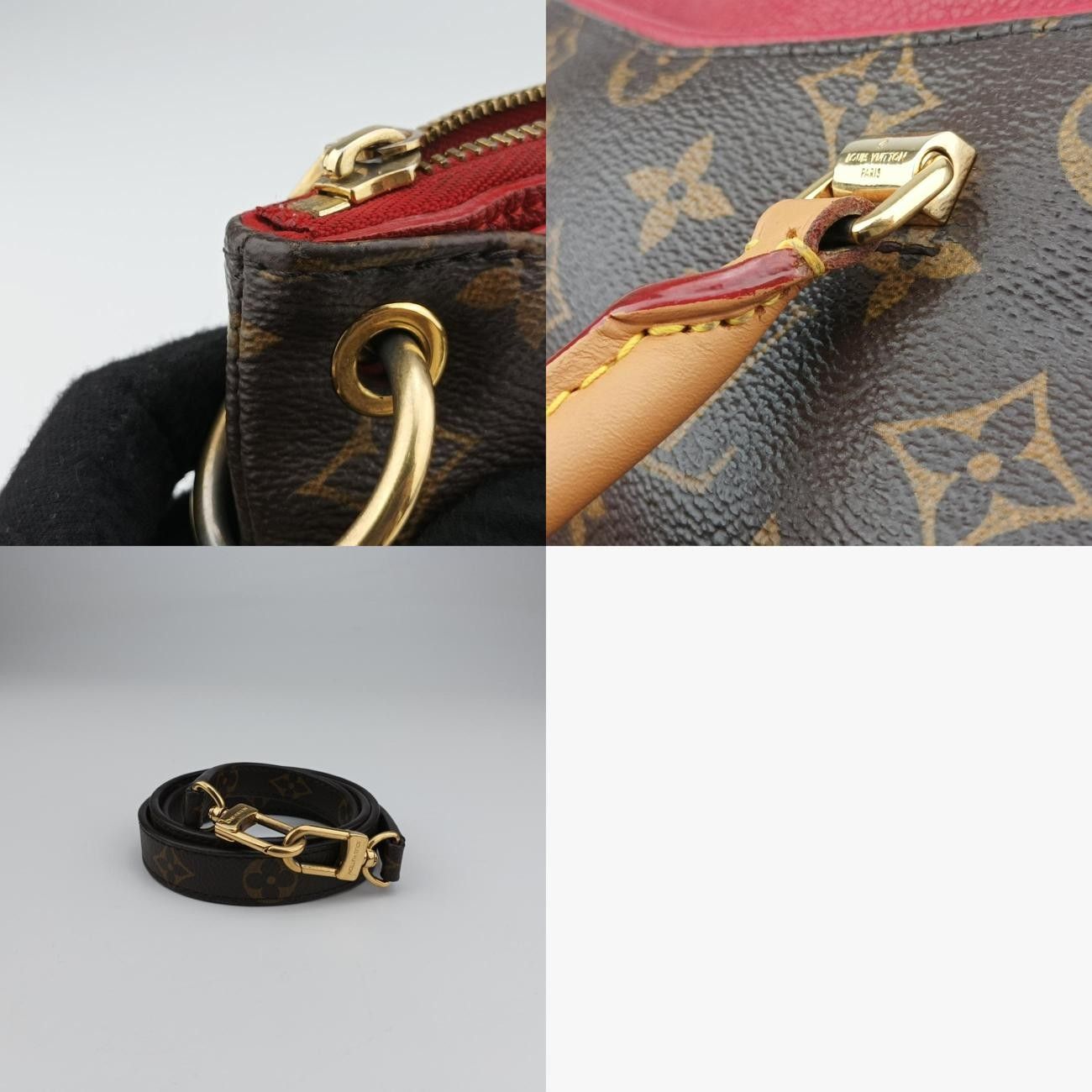 ブラウン系×スリーズ モノグラムキャンバス×カーフレザー