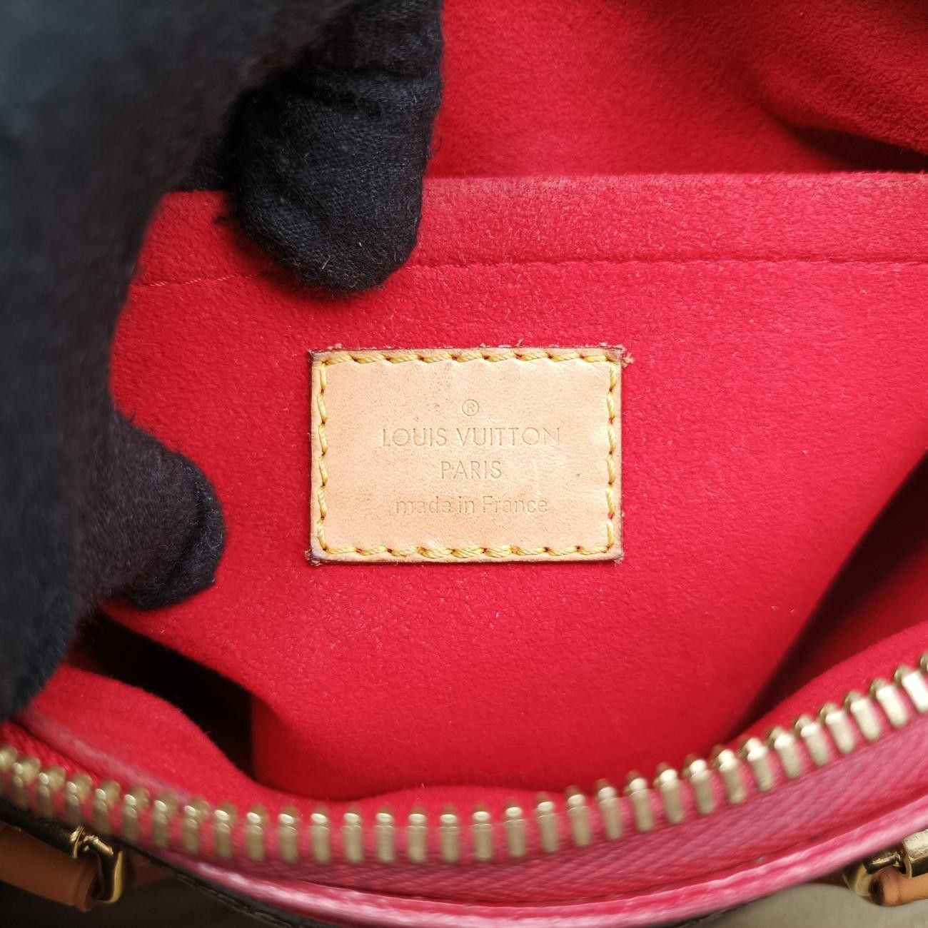 ブラウン系×スリーズ モノグラムキャンバス×カーフレザー