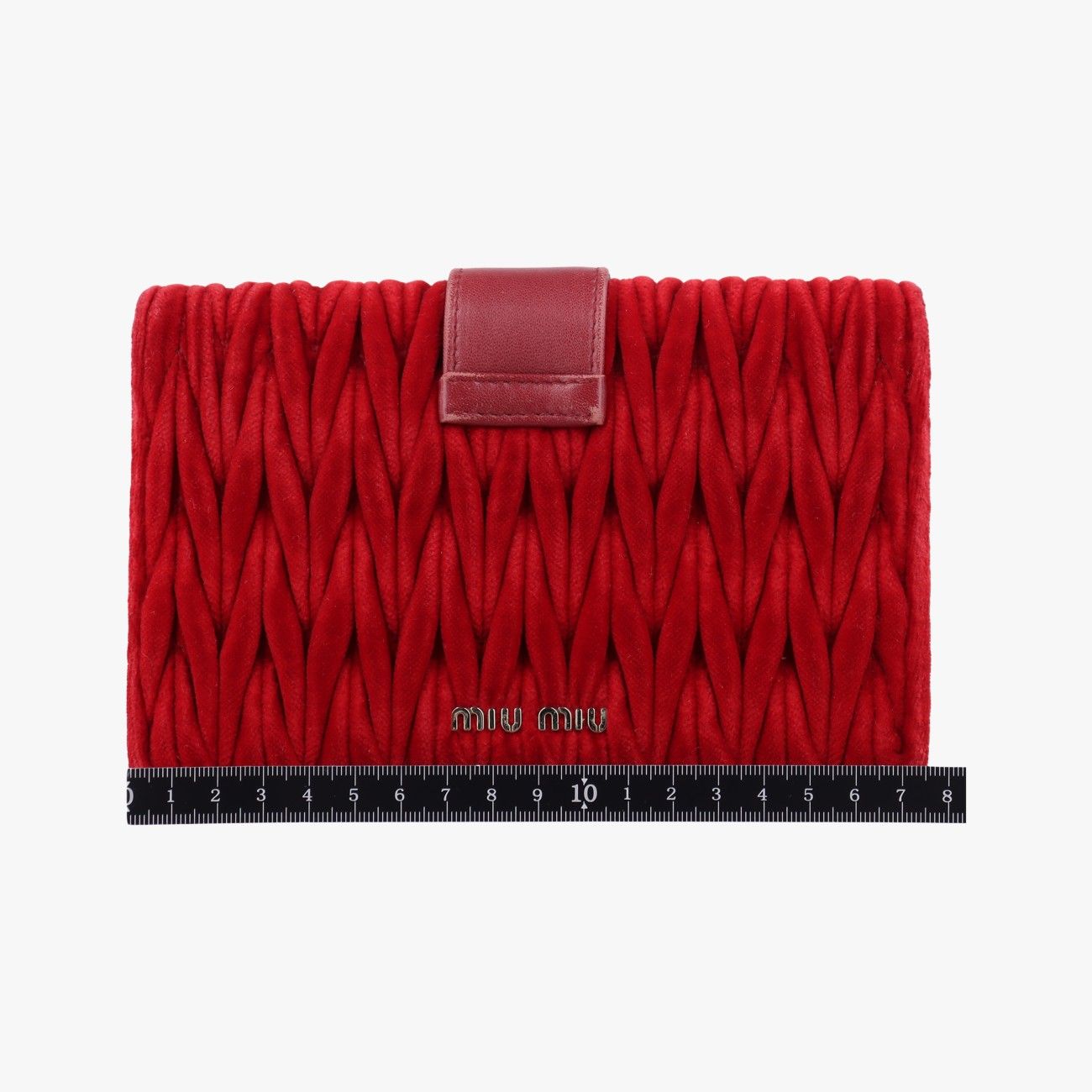 ミュウミュウMiu Miuマイ ミュウ レッド ベロア 24