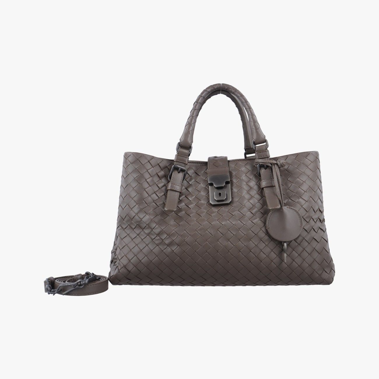 ボッテガヴェネタBottega Venetaローマ イントレチャート ブラウン ラムスキン