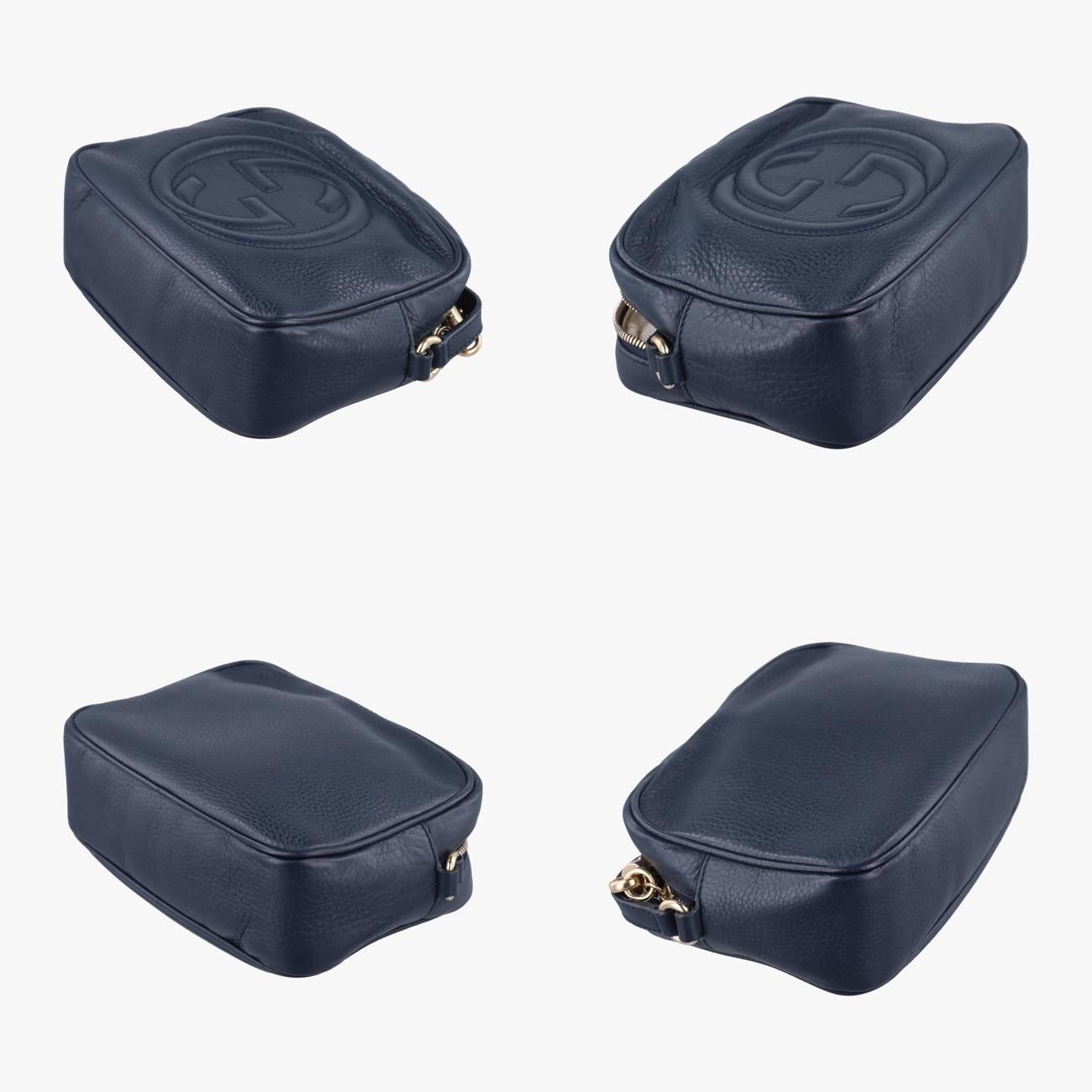 ネイビー レザー