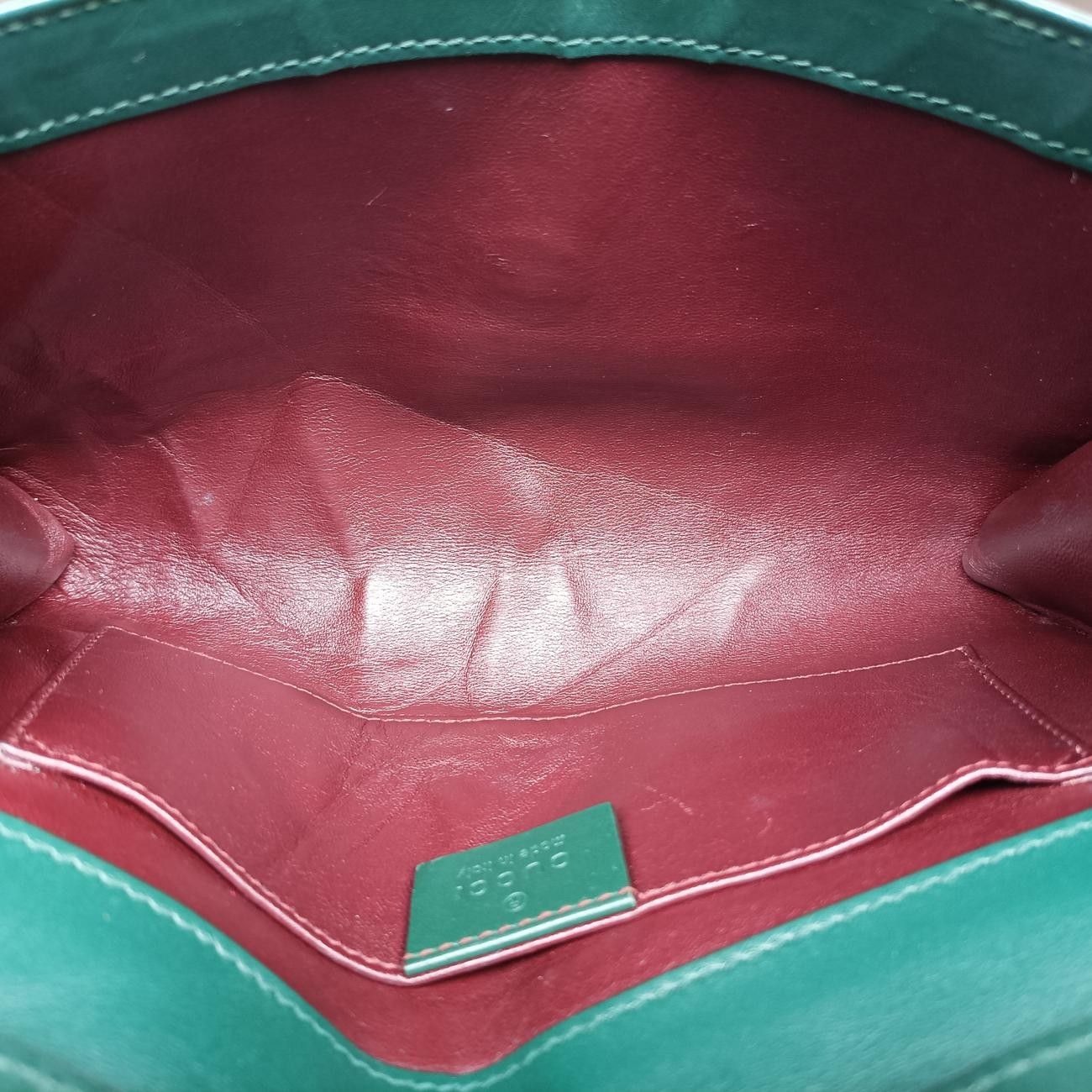  グッチGucciズゥミ グリーン レザー 572375 メッセンジャーバッグ ショルダーバッグ