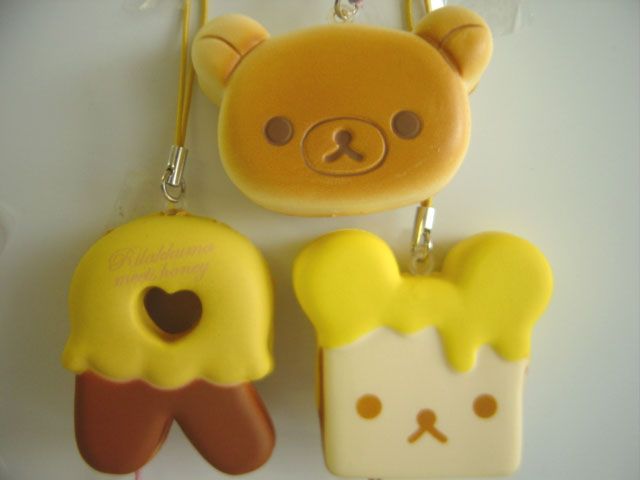 Hvm 22 GZリラックマふわふわパンストラップハニー スマイル6種