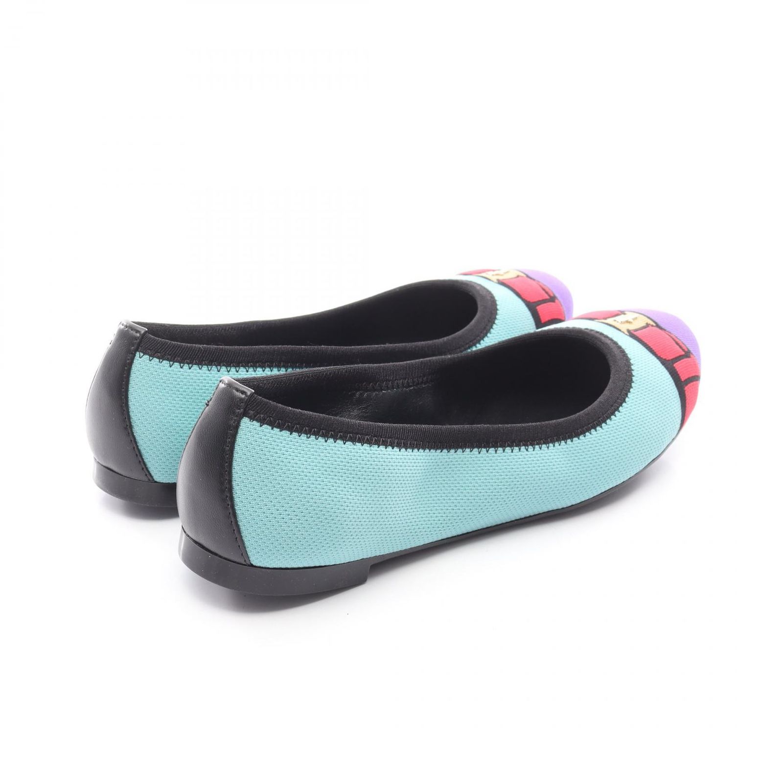 サルヴァトーレフェラガモ Salvatore Ferragamo ヴァラリボン ファブリック レザー パンプス レディース A