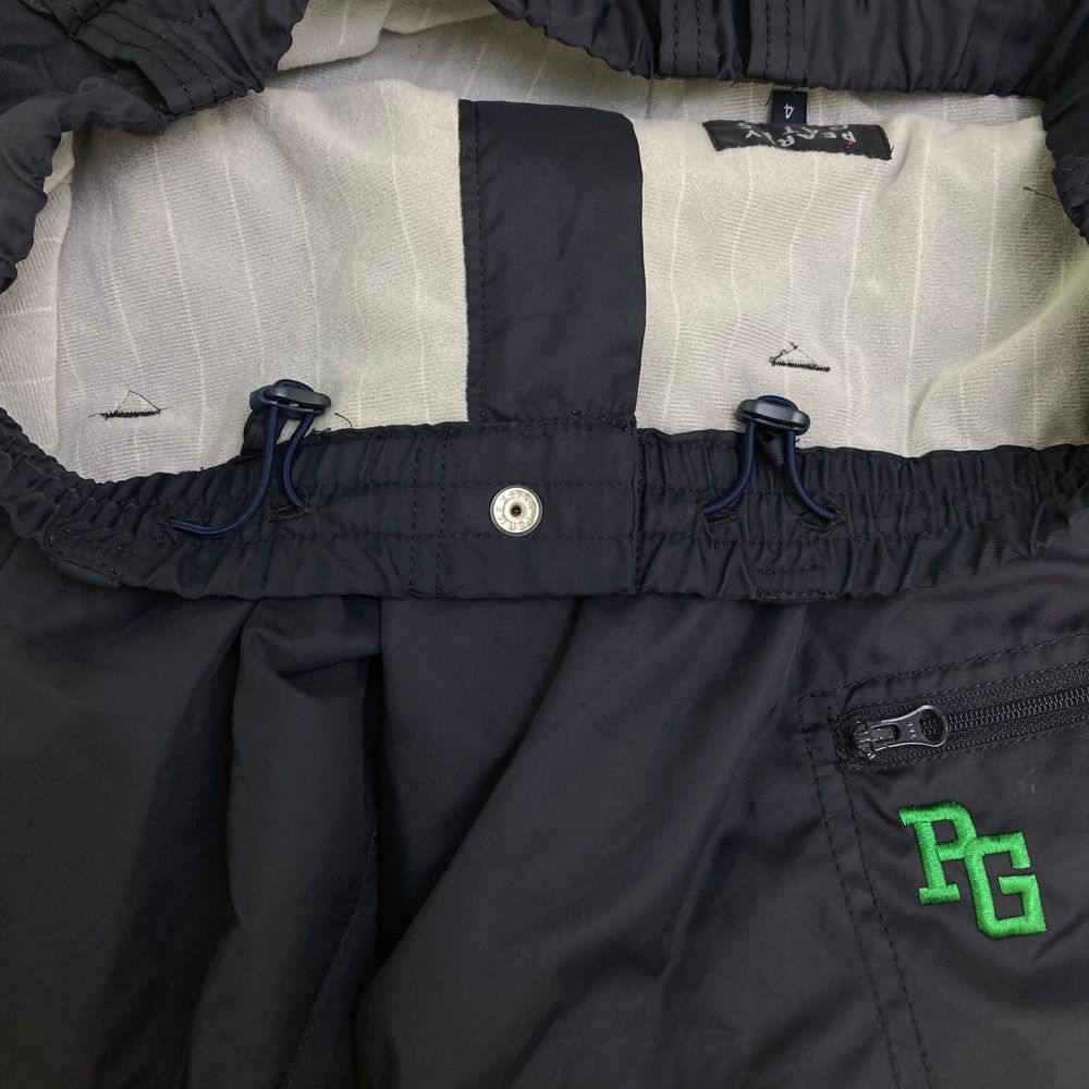 パーリーゲイツ　パンツ　4 M〜L相当　紺　ネイビー　地厚　コットン素材 パーリーゲイツ パンツ ネイビー系 4