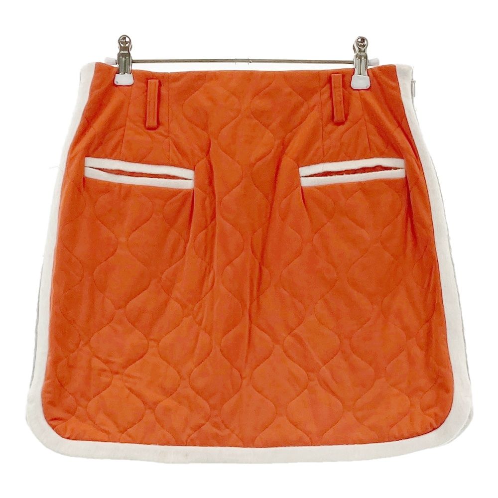 サイズ：40 ARCHIVIO アルチビオ 切替 中綿スカート オレンジ系