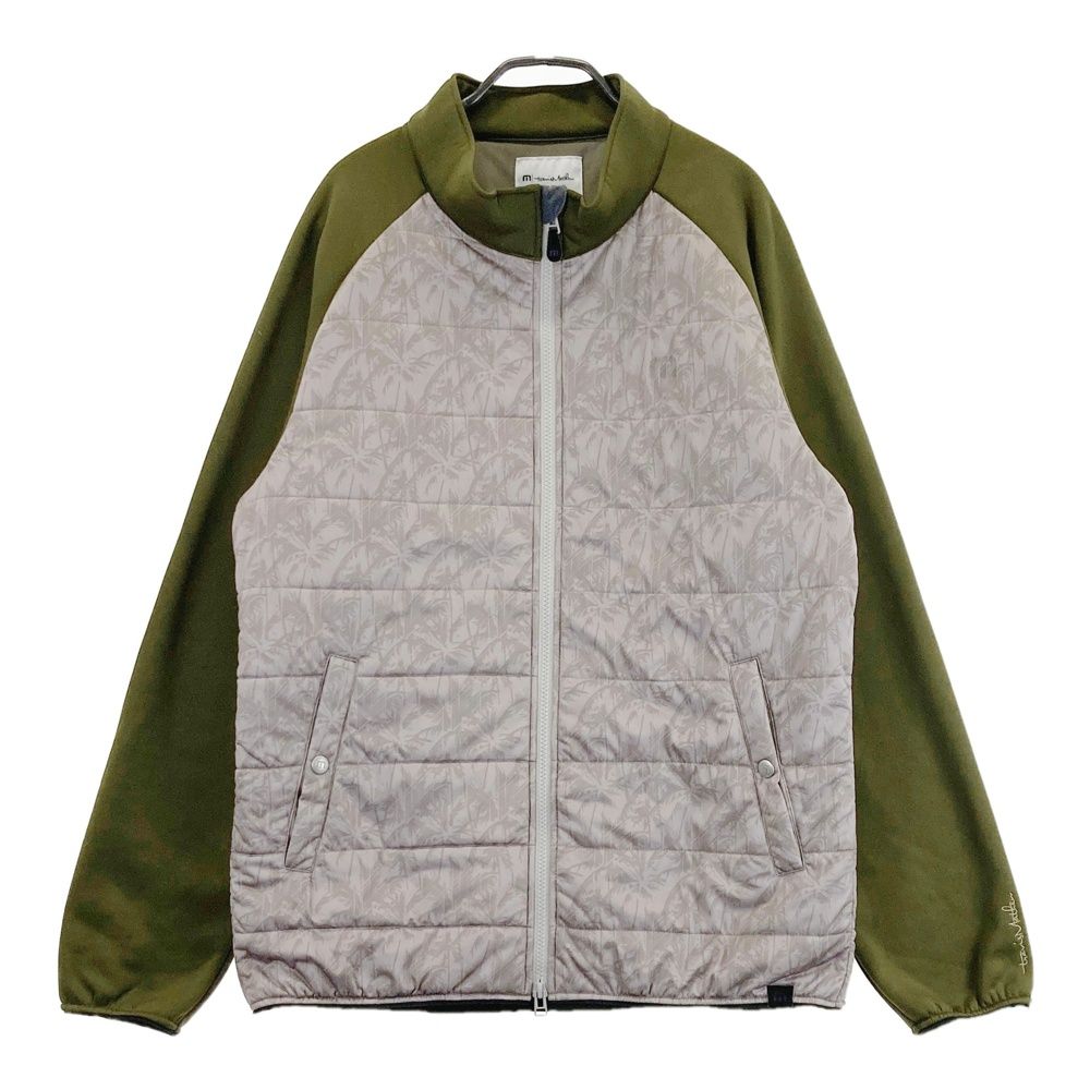 サイズ：XXL TRAVIS MATHEW トラビスマシュー 異素材切替 袖ロゴ 長袖