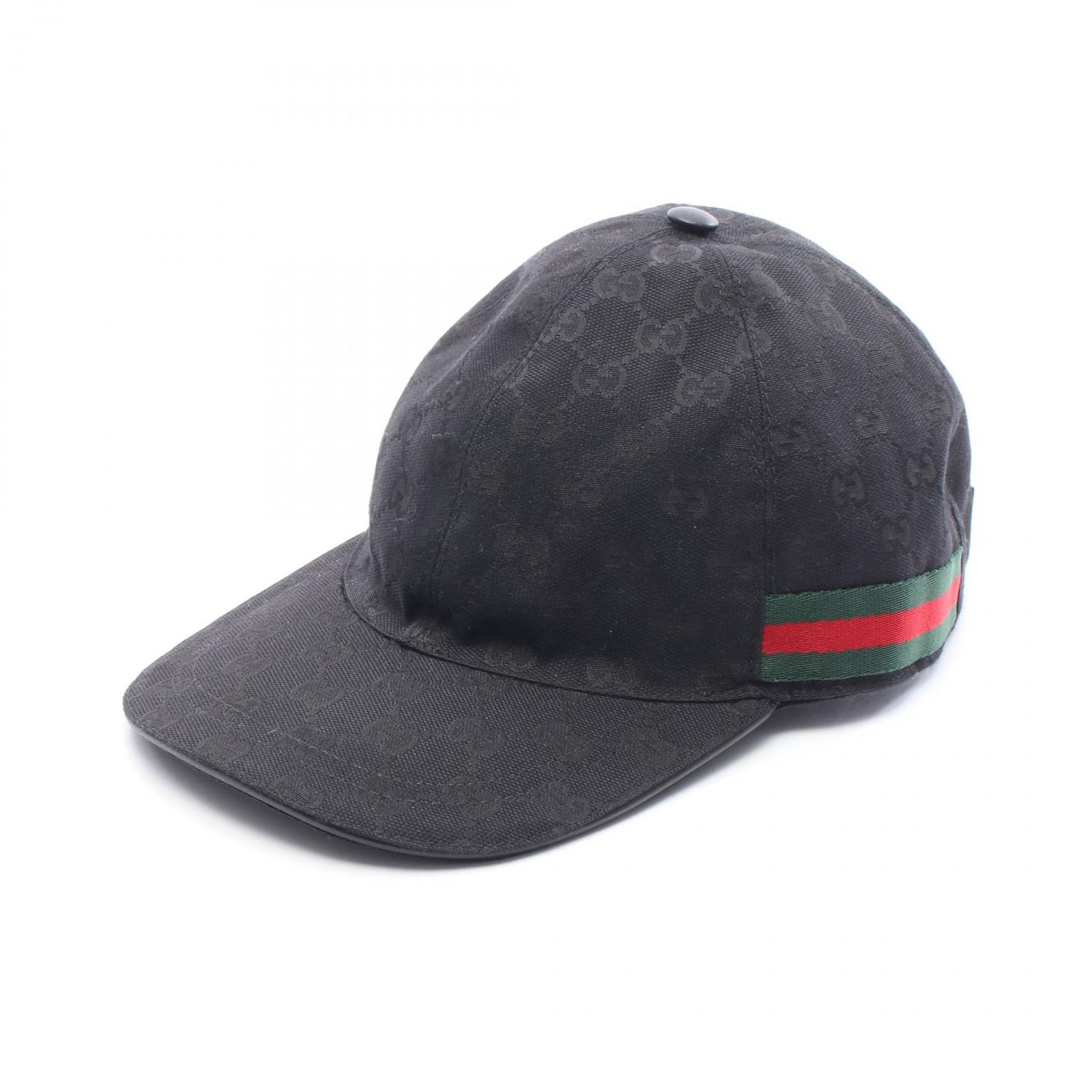 グッチ GUCCI キャップ GGキャンバス ウェブライン キャンバス レザー ユニセックス A