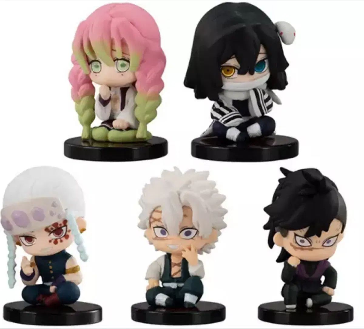 鬼滅の刃 スワラセタイ フィギュア 5種 まとめ 3弾 甘露寺 蜜璃 実弥 不死川 玄弥