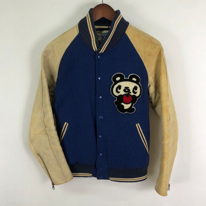 品 GLAMOUR ヒステリックグラマー PANDA STADIUM JUMPER 2 AB 3270 パンダ スタジアム ジャケット スタジャン ライトアウター 168 251124 yo 09 tei