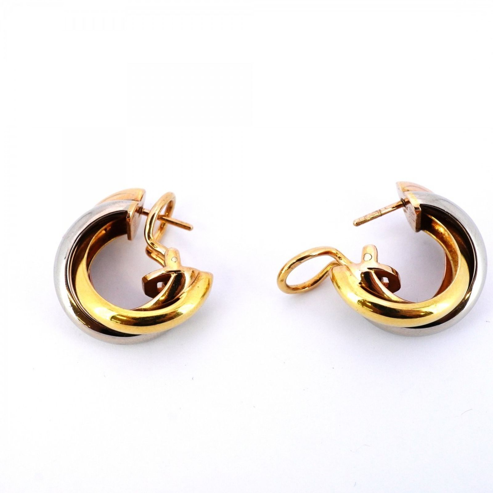 カルティエ　Cartier ピアス　18K YG カルティエ(Cartier) カルティエ ピアス トリニティ 18KYG イエロー