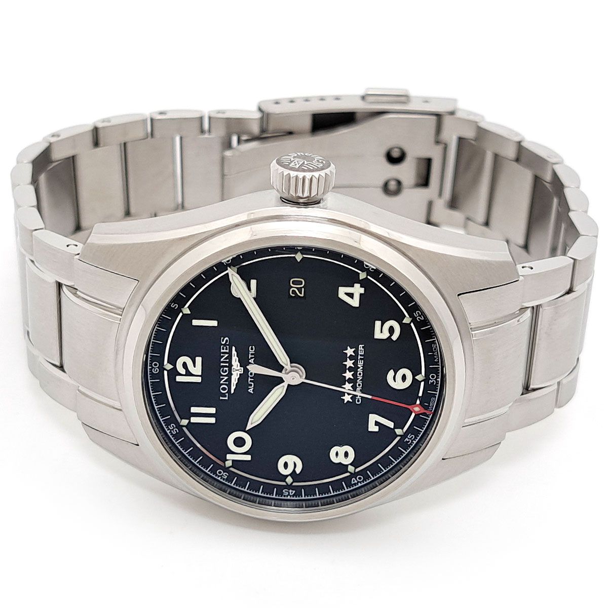 ロンジン スピリット L 3 810 4 自動巻き ステンレススティール メンズ LONGINES 時計