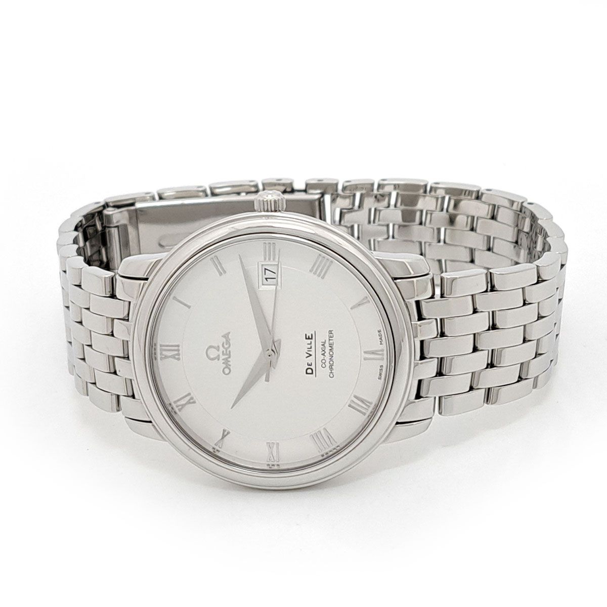 オメガ デ ヴィル プレステージ コーアクシャル 4574 31 自動巻き ステンレススティール メンズ ボーイズ OMEGA 時計