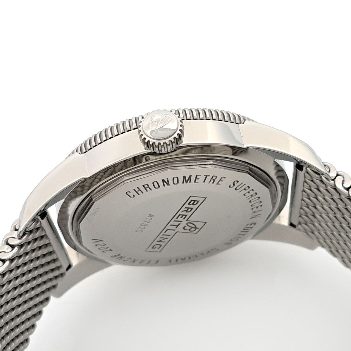 ブライトリング スーパーオーシャン ヘリテージ A 17320 自動巻き ステンレススティール メンズ BREITLING 時計 薄手ニット プルオーバー