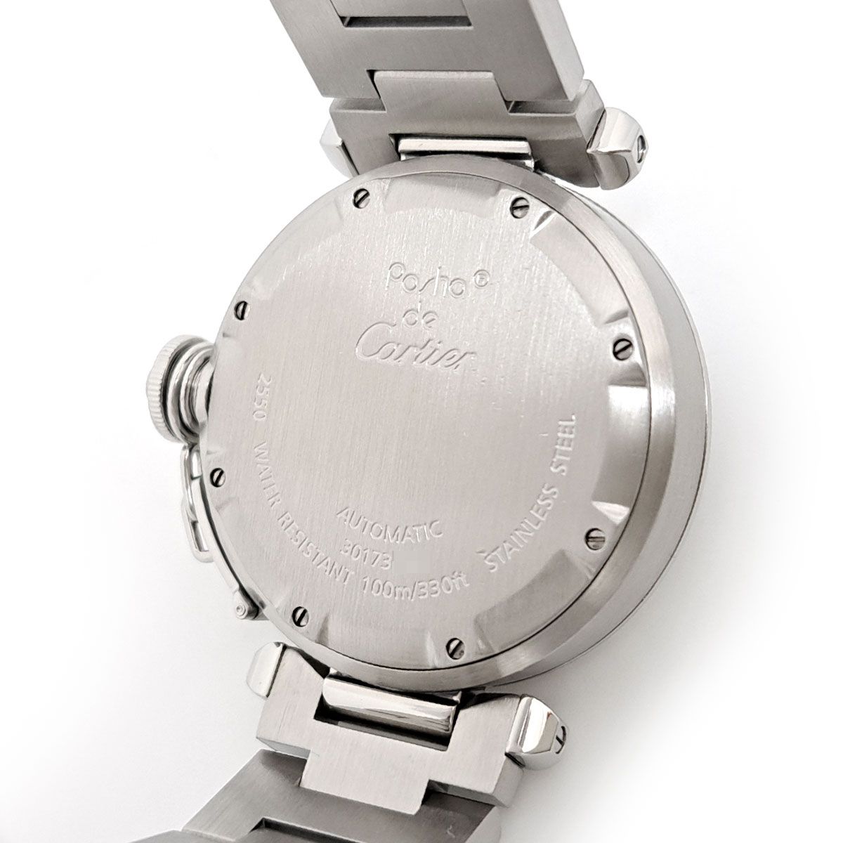  カルティエ パシャC メリディアン ビッグデイト W31049M7 自動巻き ステンレススティール メンズ ボーイズ CARTIER 時計 自動巻き時計 腕時計(アナログ)