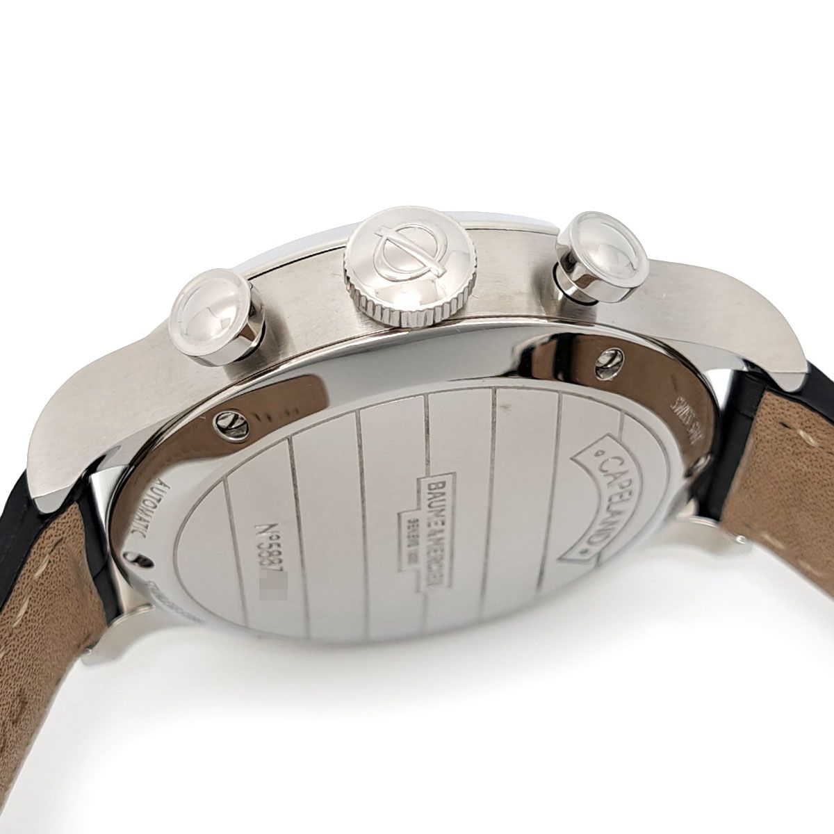  ボーム＆メルシエ ケープランド クロノグラフ M0A10044 自動巻き ステンレススティール メンズ Baume Mercier 時計 ステンカラーコート 自動巻き時計 腕時計(アナログ)