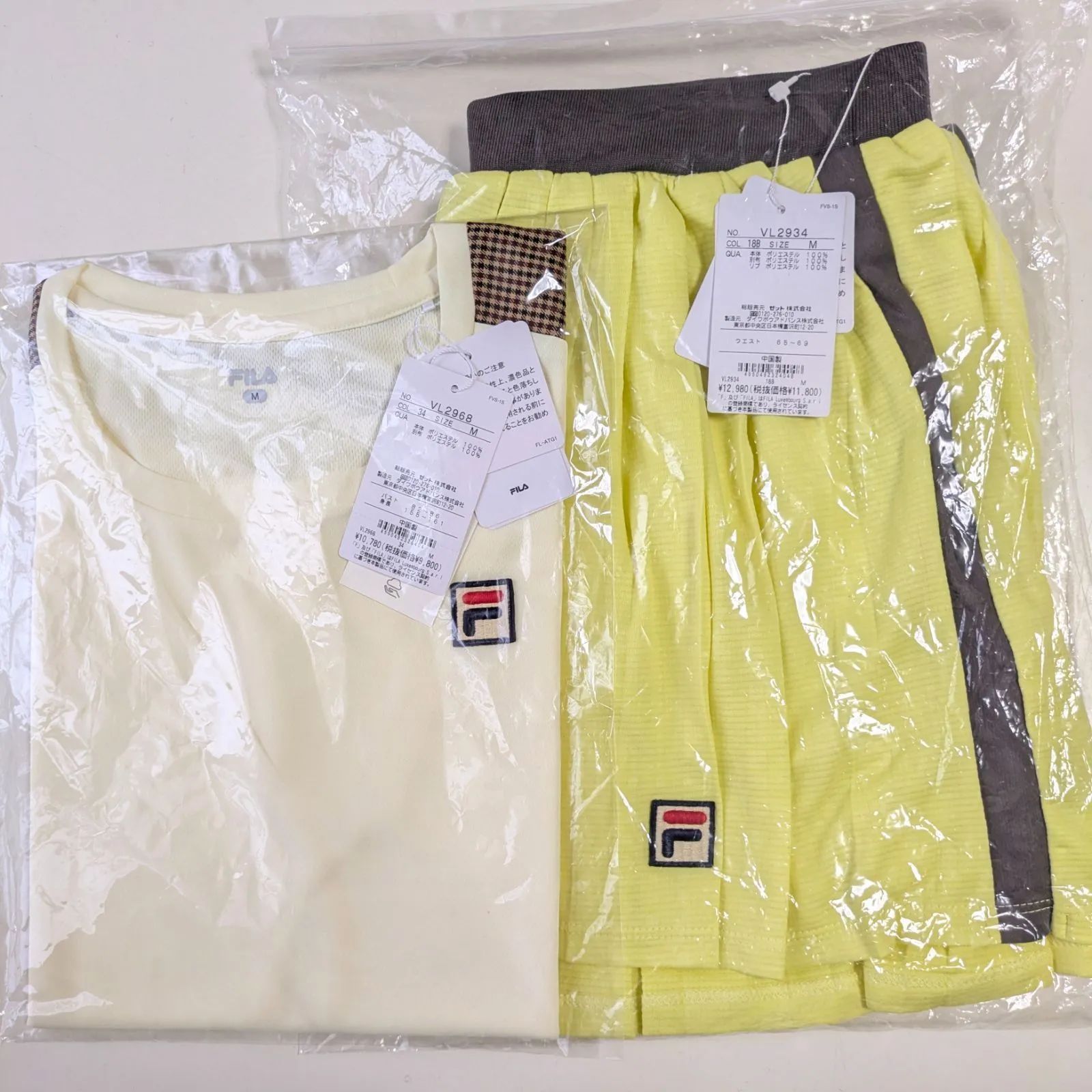 FILA フィラ テニス ウェア シャツ スコート 上下セットアップ Мサイズ