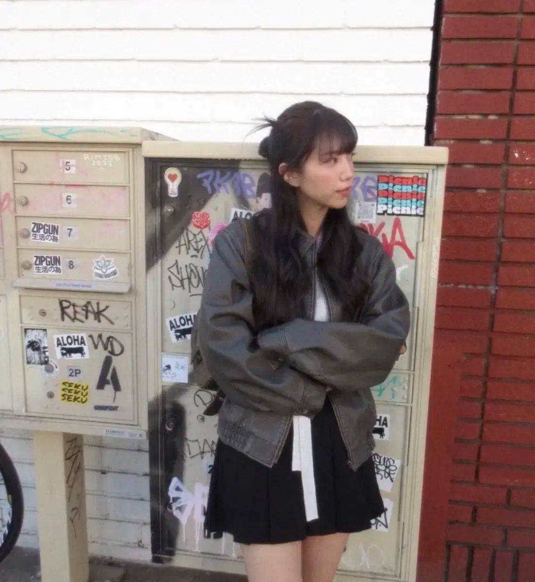 実物画像あり0 ARCHIVE JTOU ホウェル プリーツ スカート M