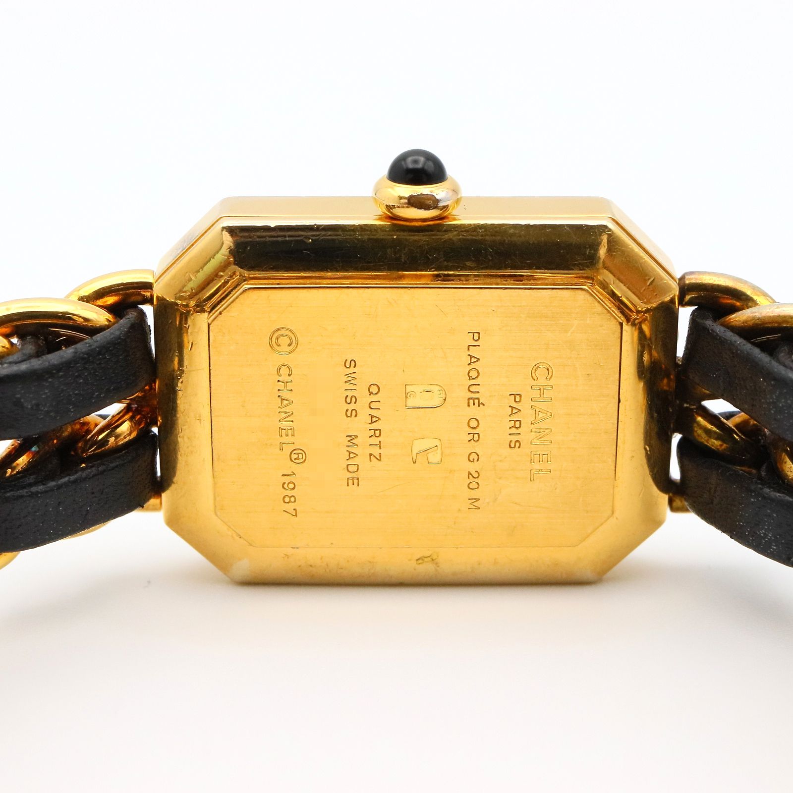 シャネル CHANEL 腕時計 プルミエールL H0001 ブラック GP（ゴールド