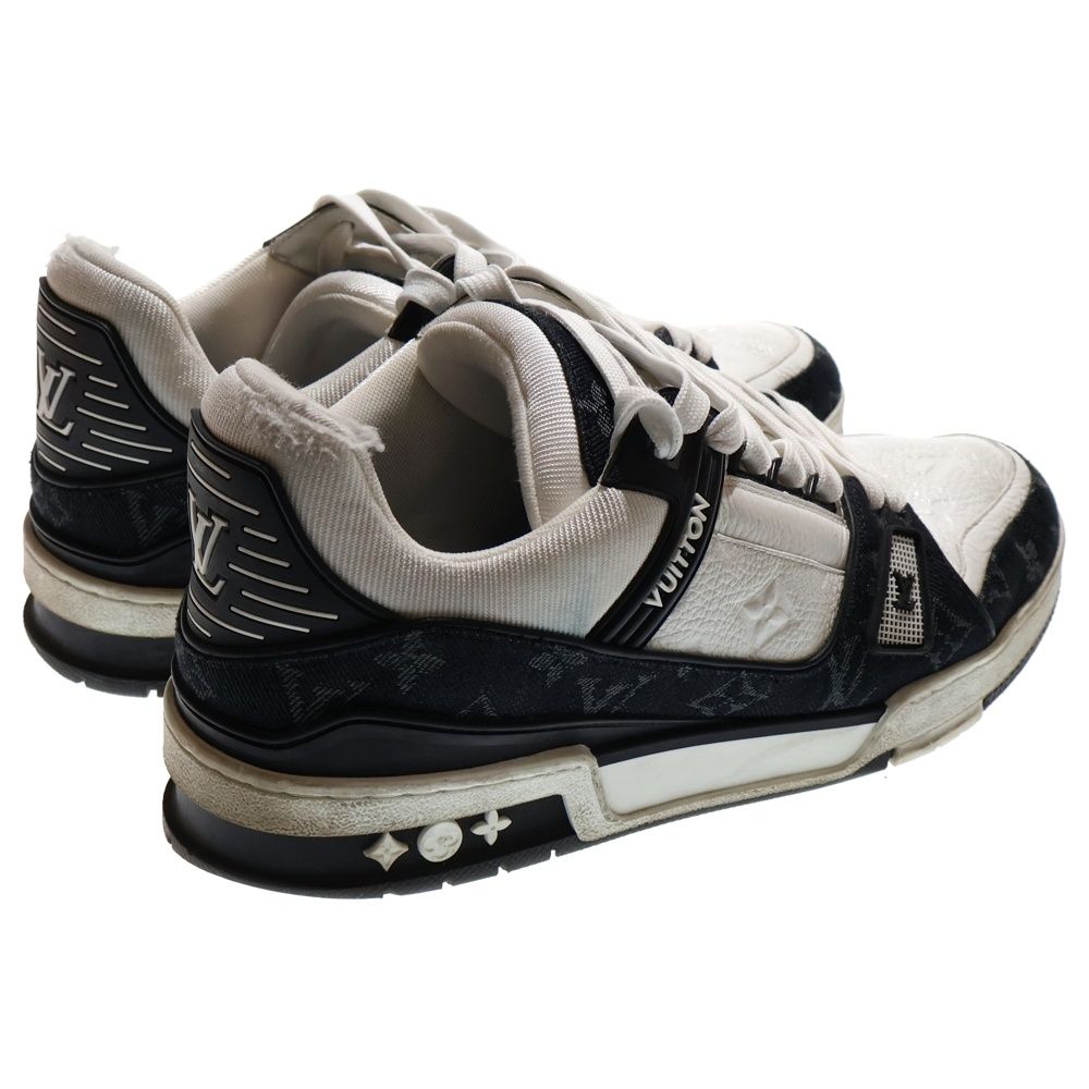 LOUIS VUITTON トレイナーモノグラム デニム ブラック LVトレーナー・ラインスニーカー モノグラム デニム ブラック