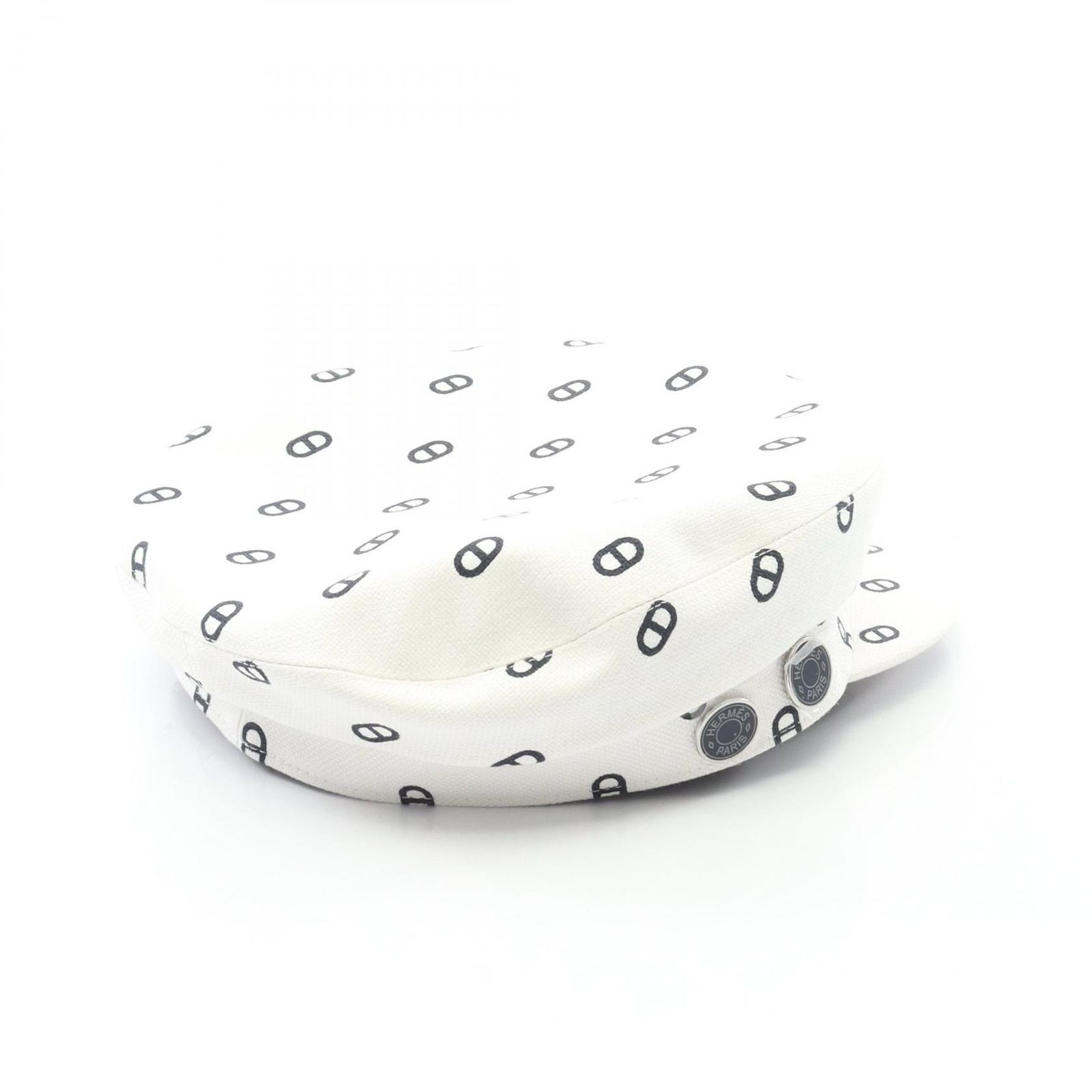 エルメス HERMES シェーヌダンクル キャンバス 帽子 レディース A