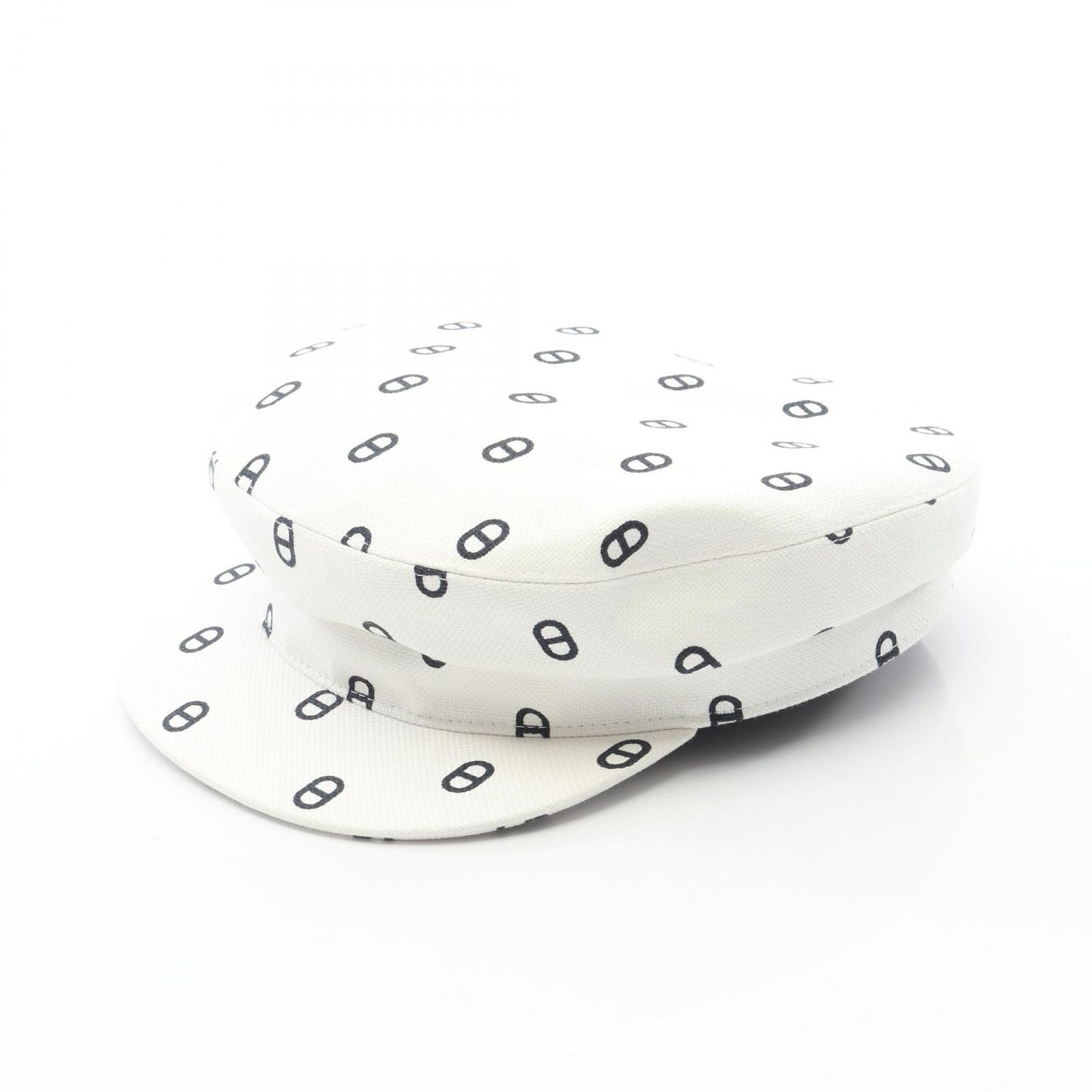 エルメス HERMES シェーヌダンクル キャンバス 帽子 レディース A