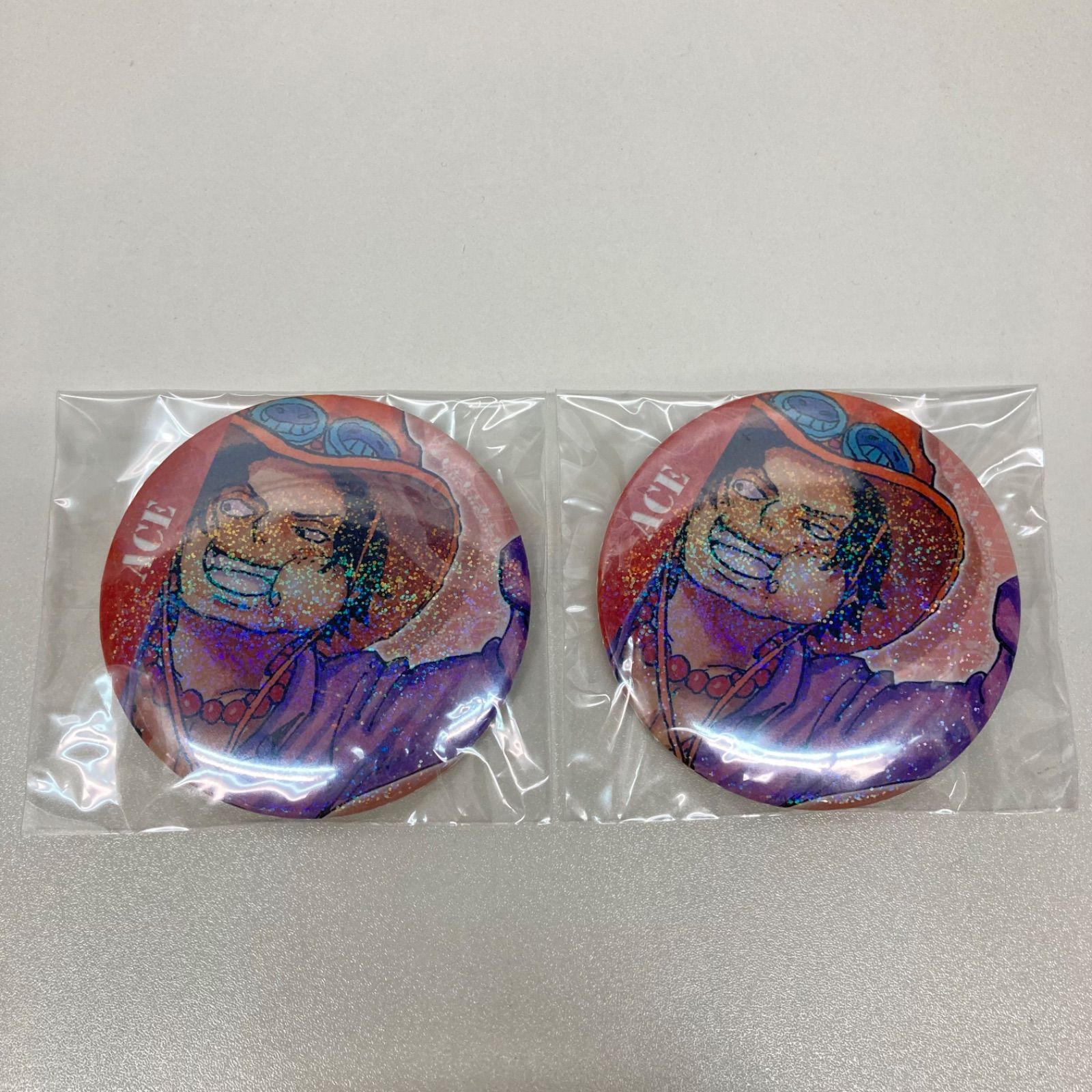 ONE PIECE エース コレクション缶バッジ 2個セット JF2018限定Ver